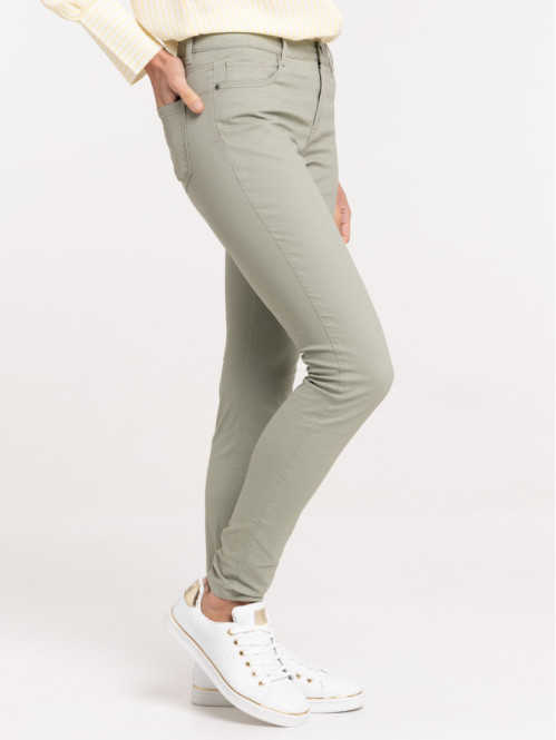 Pantalon skinny mousse clair femme