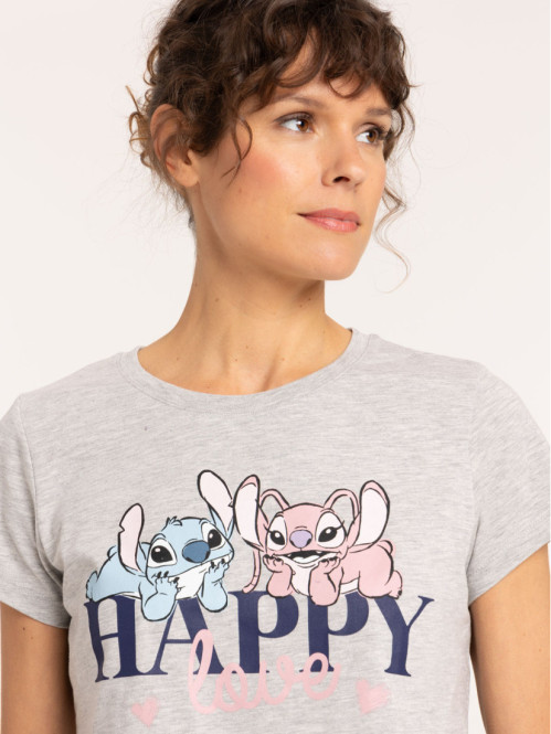 Pyjama Stitch femme marine navy