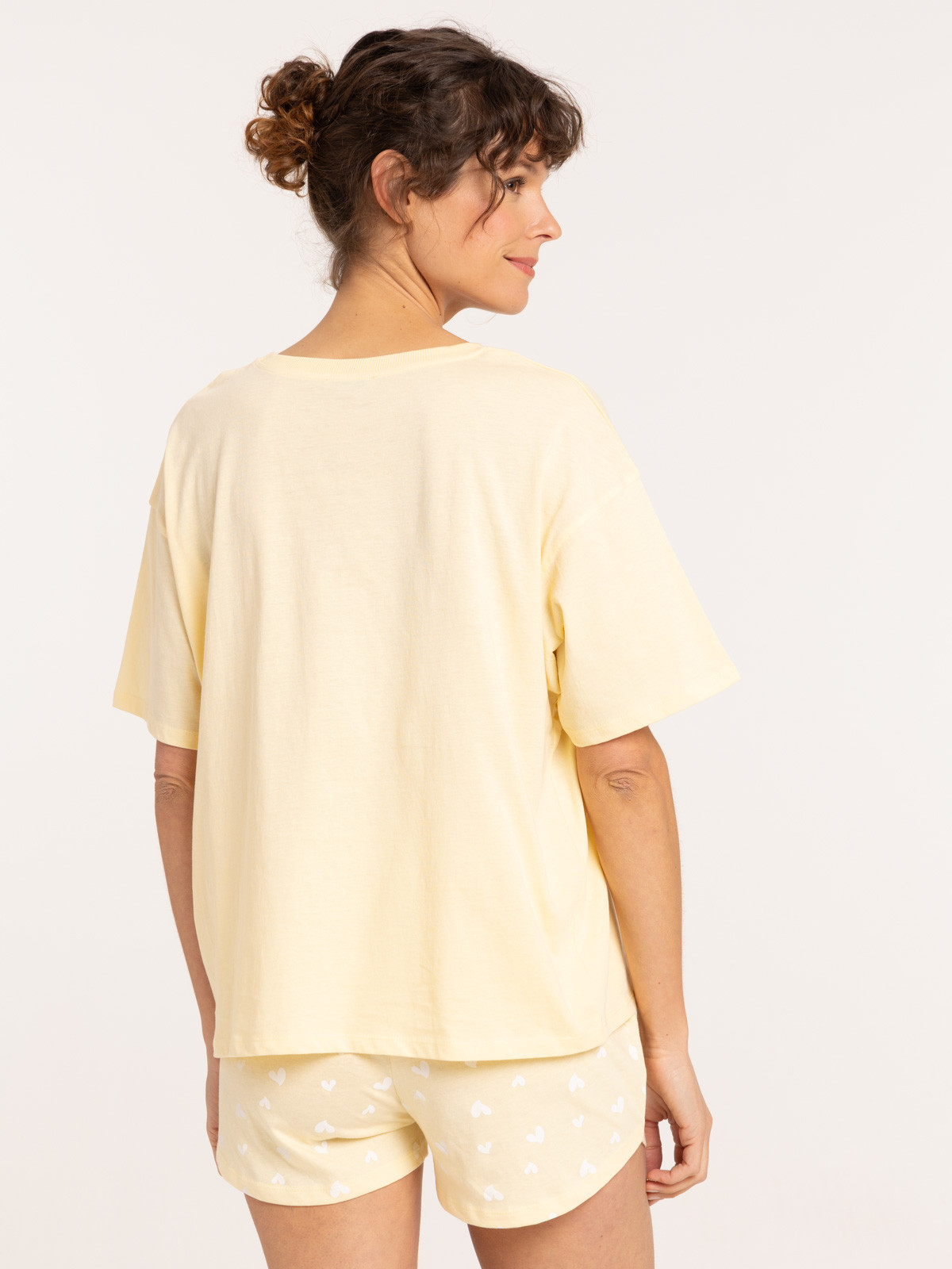 Pyjashort bonjour citron femme