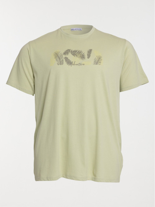 T-shirt feuillage grande taille homme