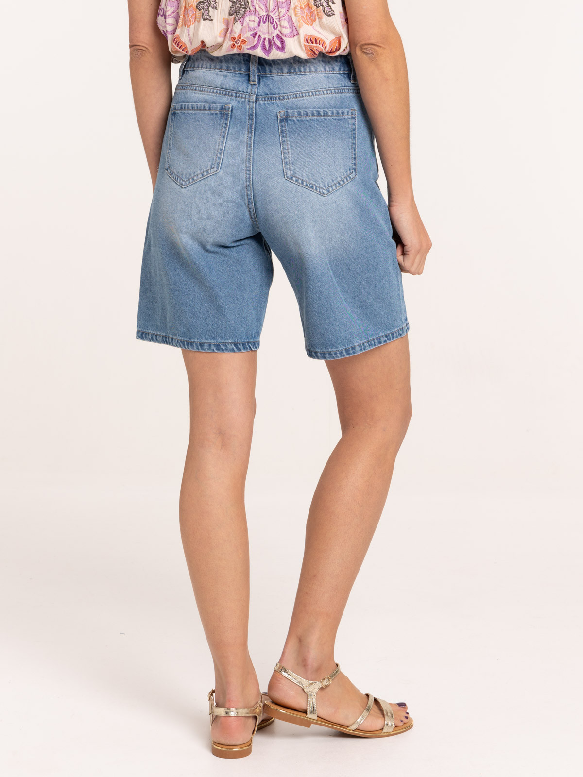 Bermuda jean double stone femme Bermuda jean double stone femme