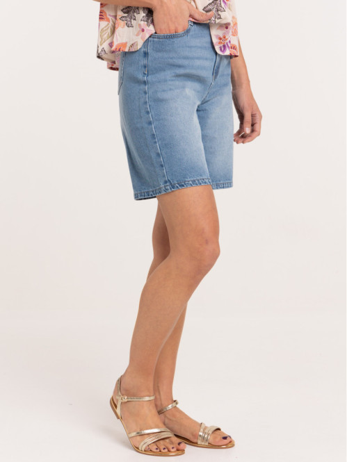 Bermuda jean double stone femme Bermuda jean double stone femme