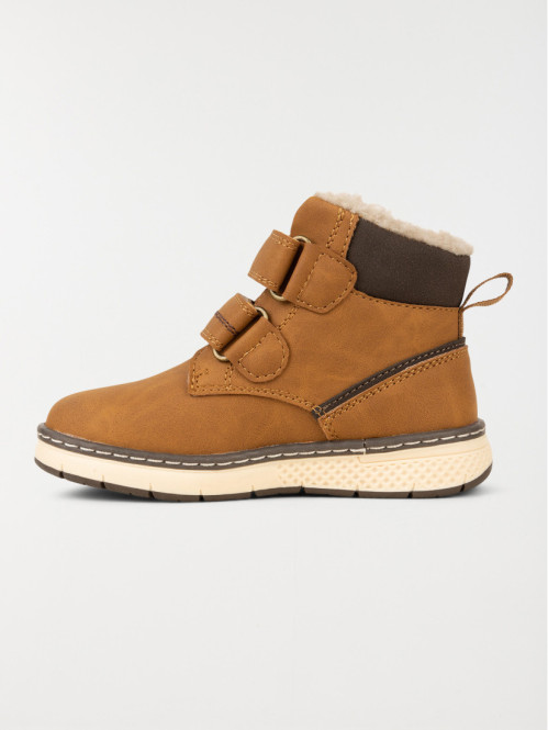 Boots marrons scratchs garçon (31-35)