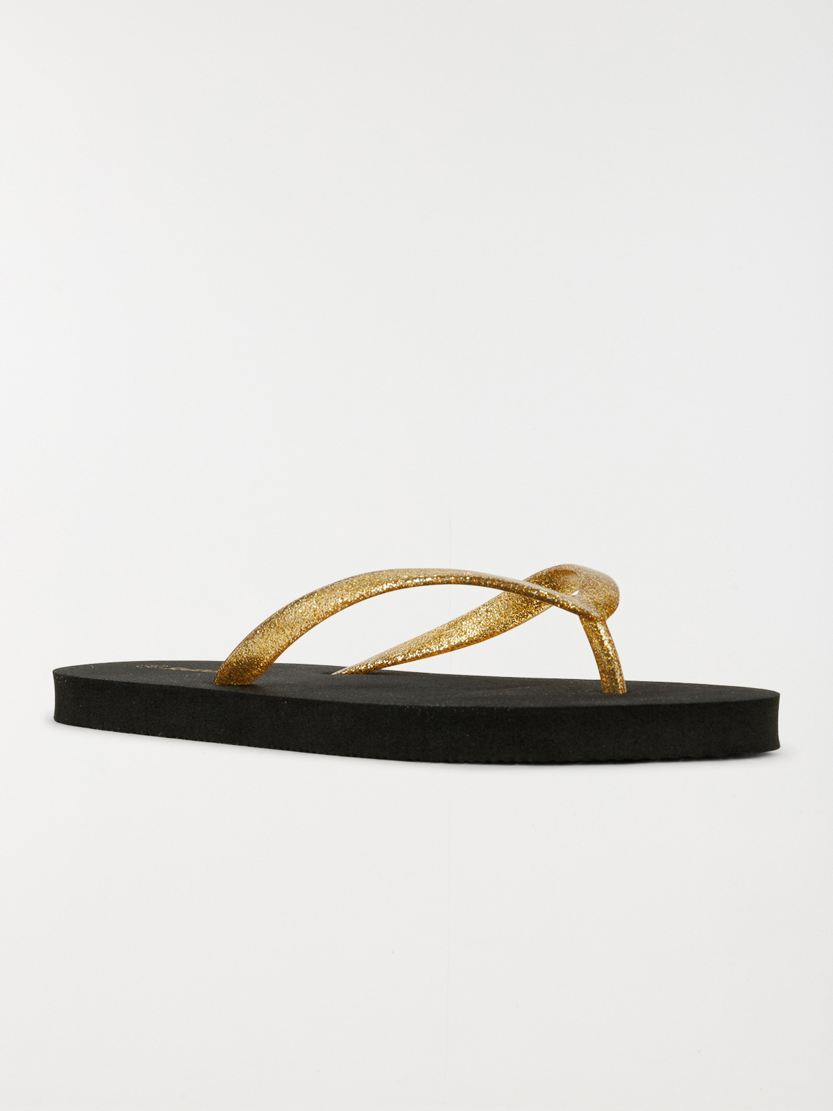 Tong noire bride dorée femme (36-41) Tong noire bride dorée femme (36-41)