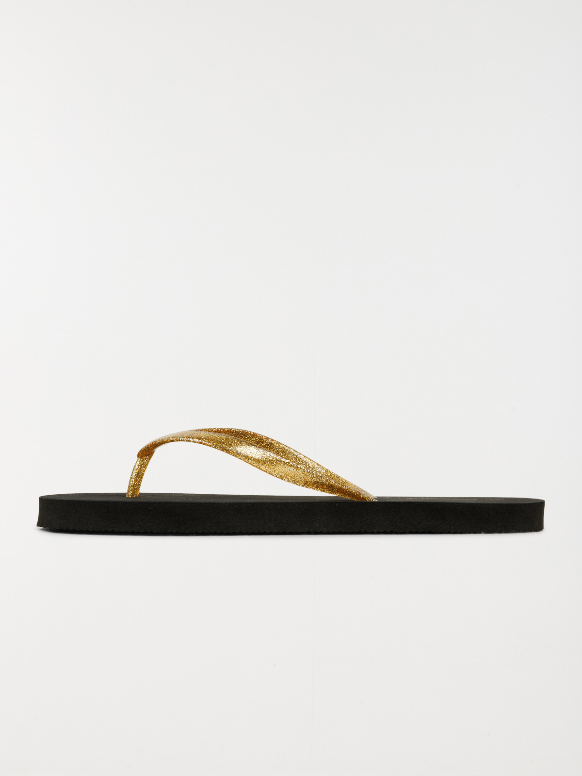 Tong noire bride dorée femme (36-41) Tong noire bride dorée femme (36-41)