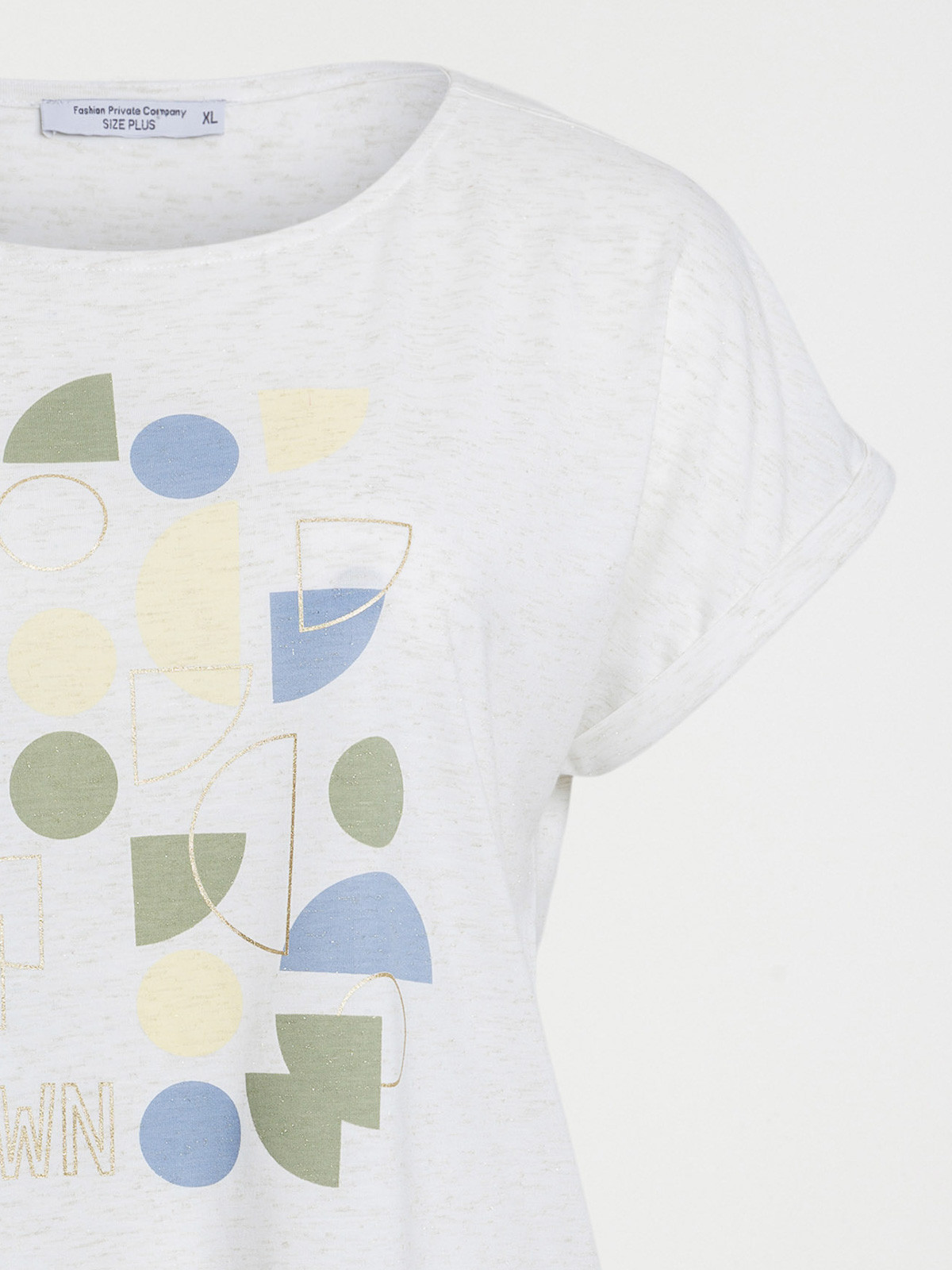 Tee-shirt imprimé grande taille femme