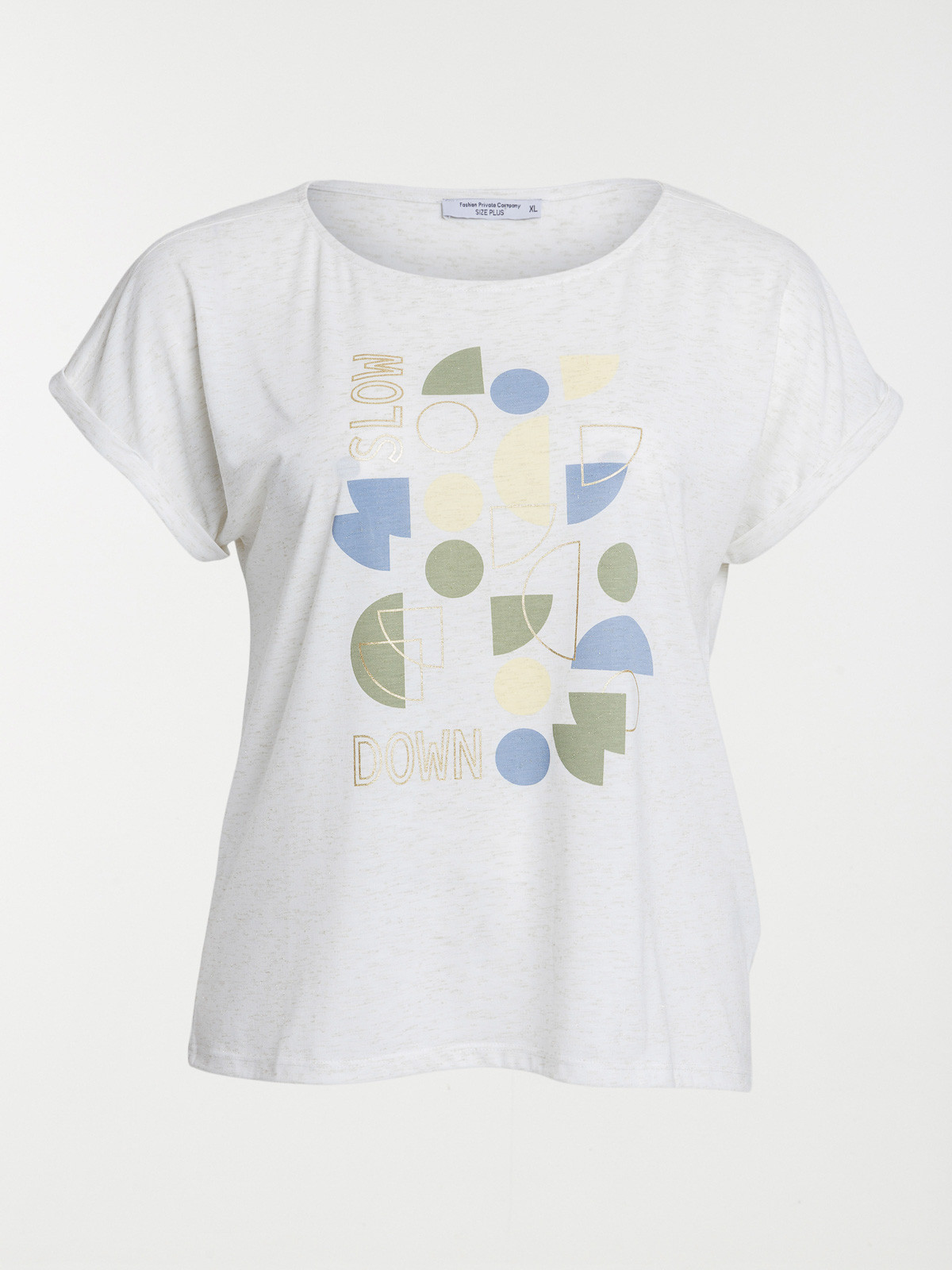 Tee-shirt imprimé grande taille femme