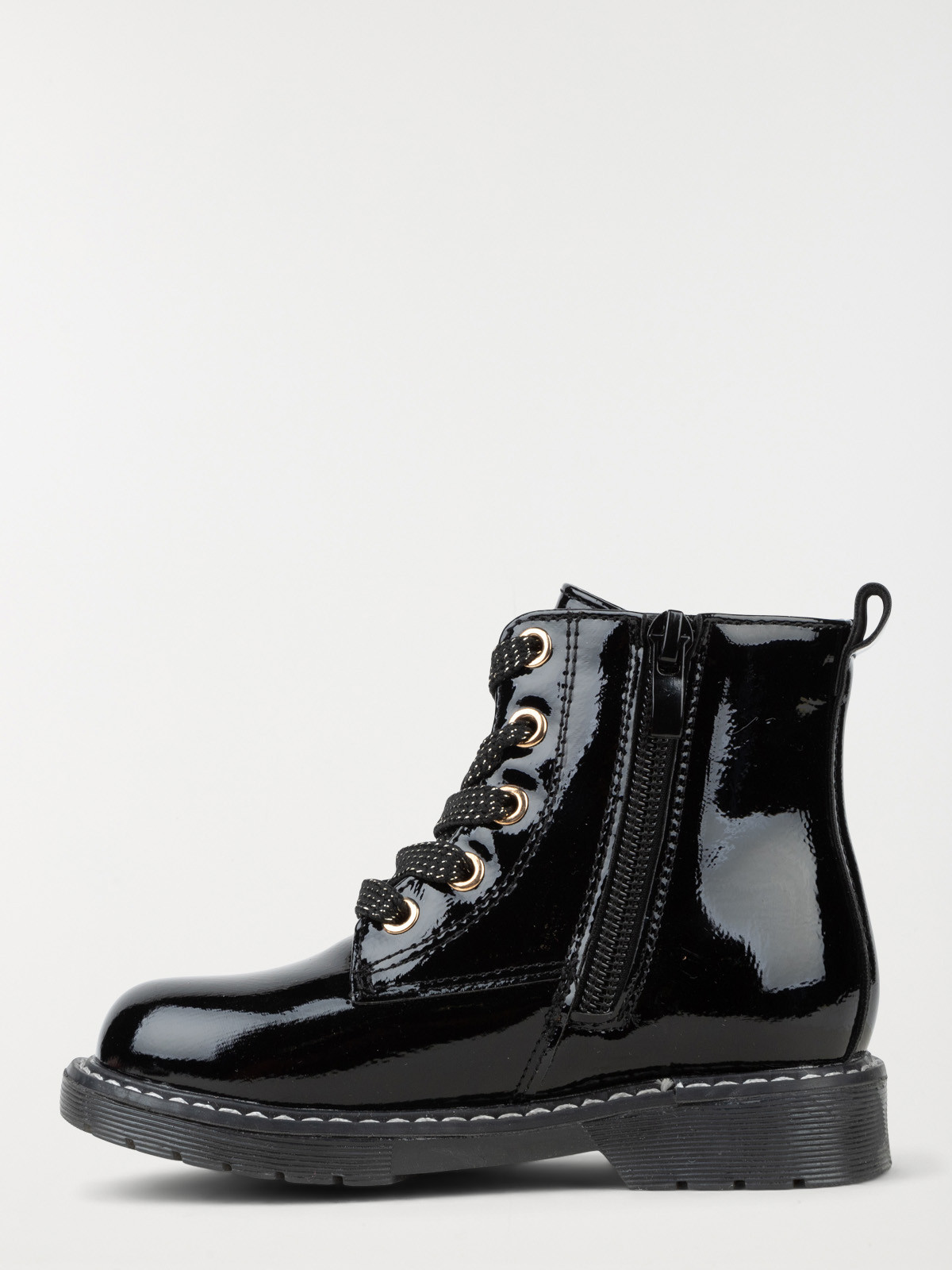 Bottine vernie noire lacet fille (31-39) Bottine vernie noire lacet fille (31-39)