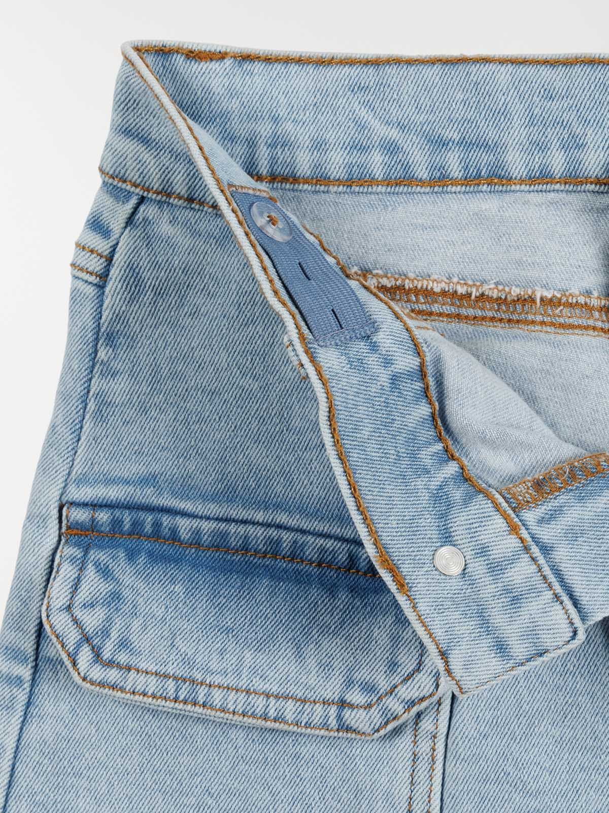 Jupe cargo en jean fille (XXS-M)