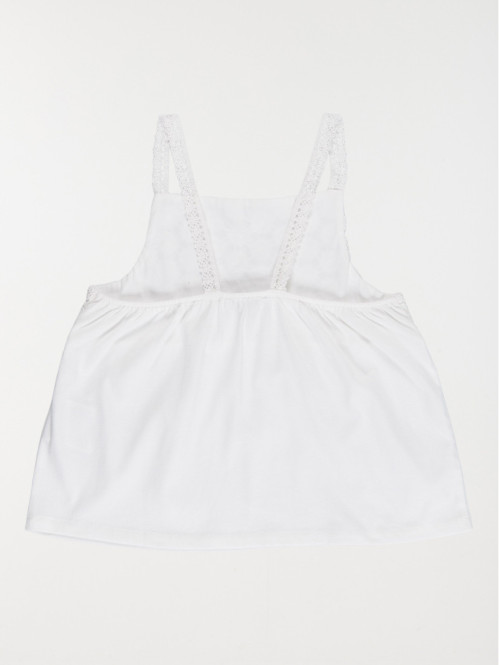 Débardeur blanc fille (3-12A)