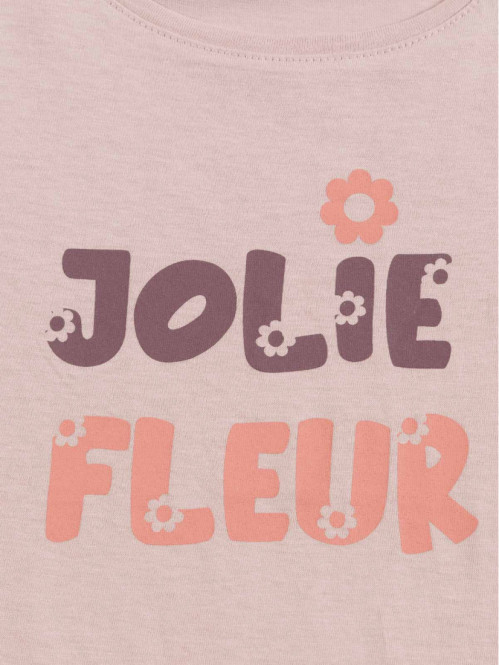 Tee-shirt jolie fleur fille...