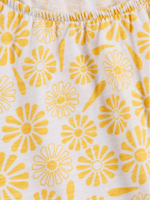 Tee-shirt blanc fleuri fille (3-12A) Tee-shirt blanc fleuri fille (3-12A)