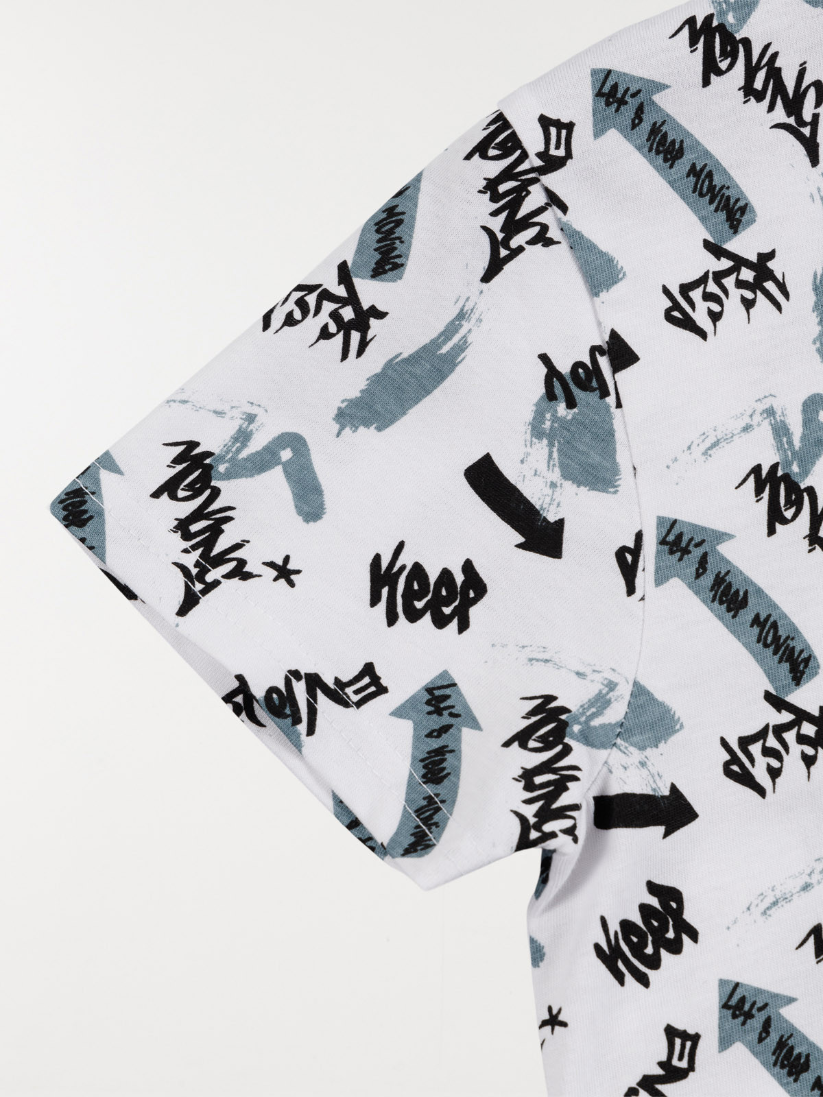 Tee-shirt blanc imprimé garçon (3-12A) Tee-shirt blanc imprimé garçon (3-12A)