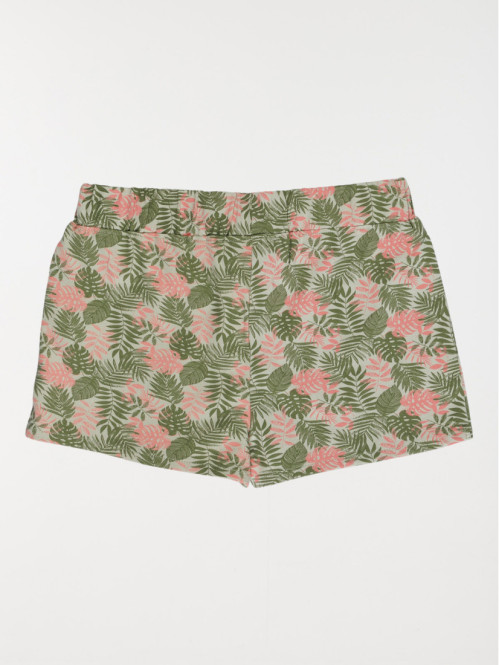 Short imprimé feuillage...