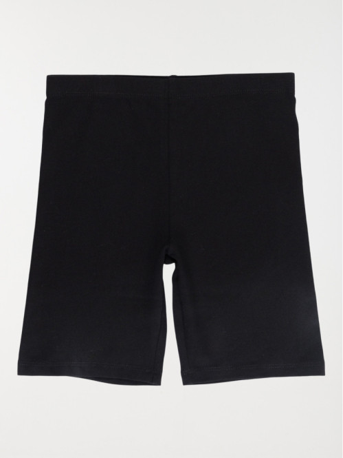 Cycliste noir uni fille (3-12A)