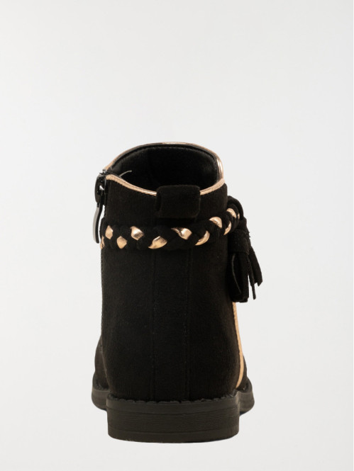 Bottines noires suédines...