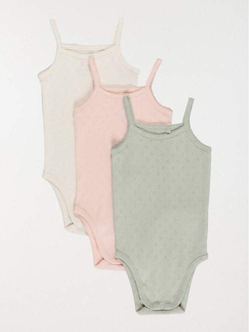 Lot de 3 bodies bretelles...