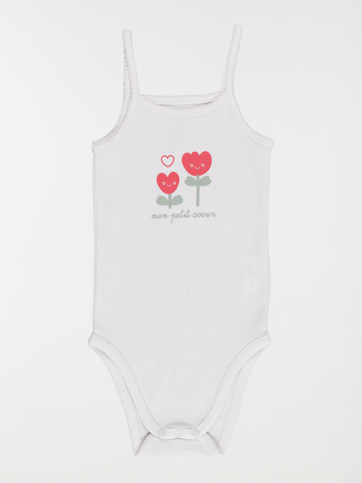 Lot de 3 bodies bretelles fille (3-24M) Lot de 3 bodies bretelles fille (3-24M)