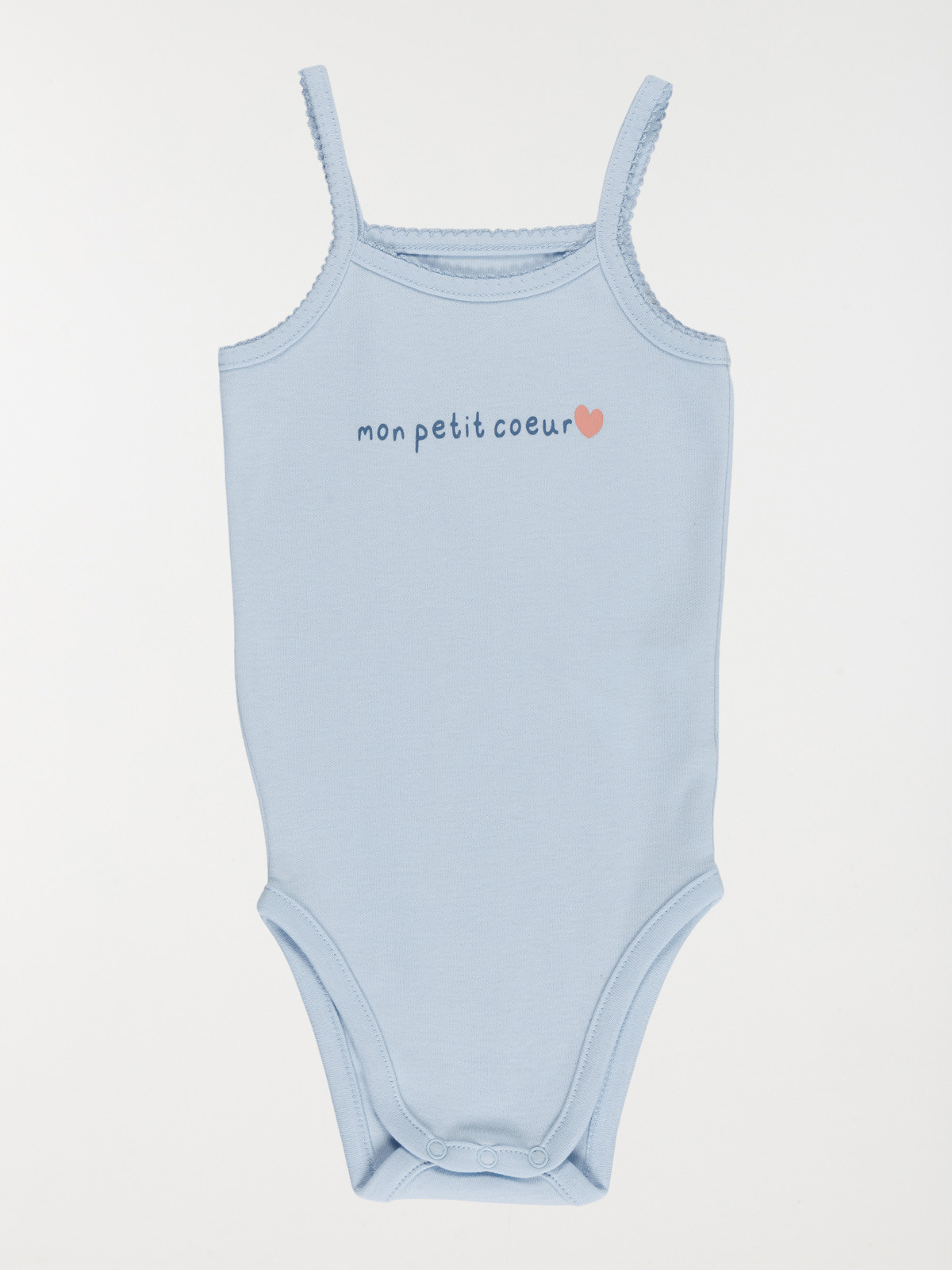 Lot 3 bodies petit coeur fille (3-24M)