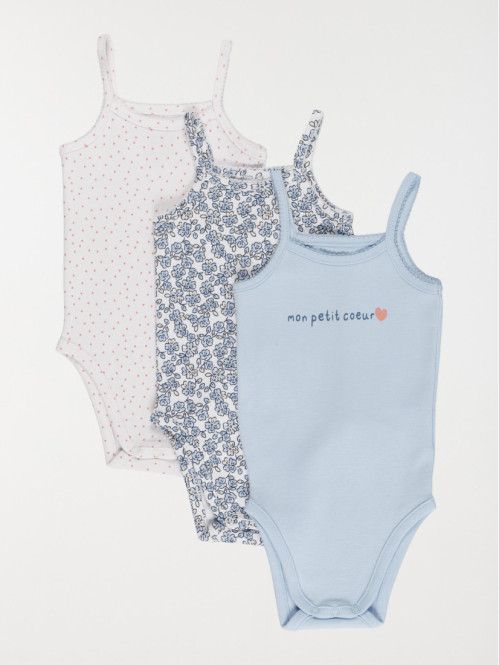 Lot 3 bodies petit coeur...
