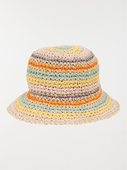 Chapeau multicolore fille