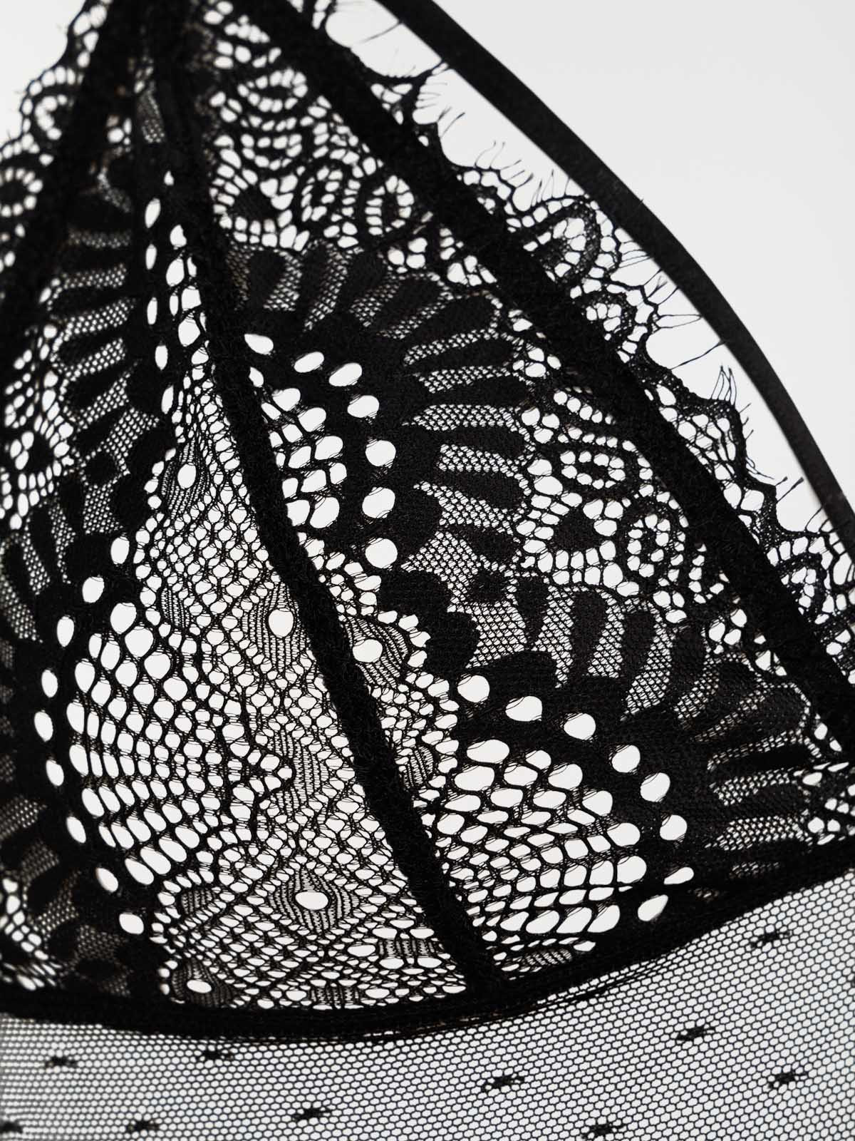 Nuisette et string noir femme (S-XXL)