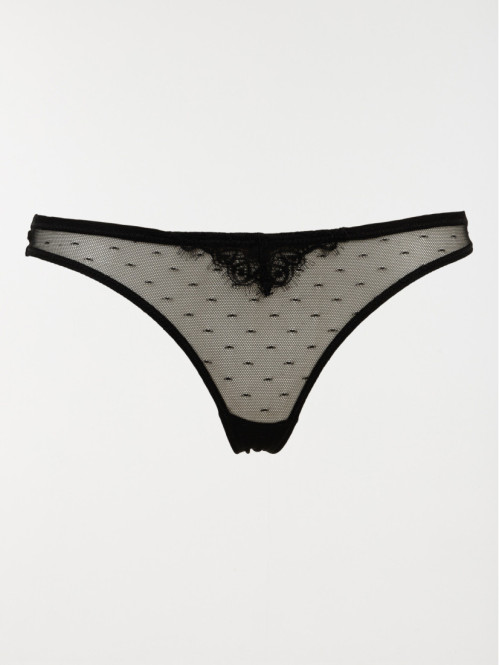 Nuisette et string noir femme (S-XXL)