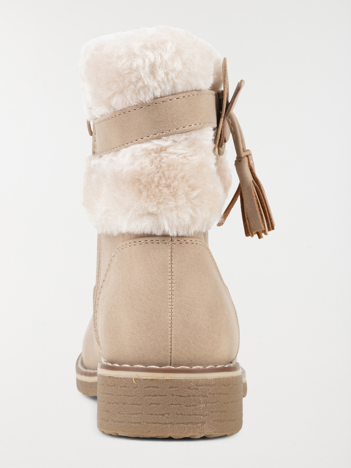 Bottines fourrées fille beige (31-35)