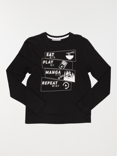 Tee-shirt motif manga garçon (XXS-M)