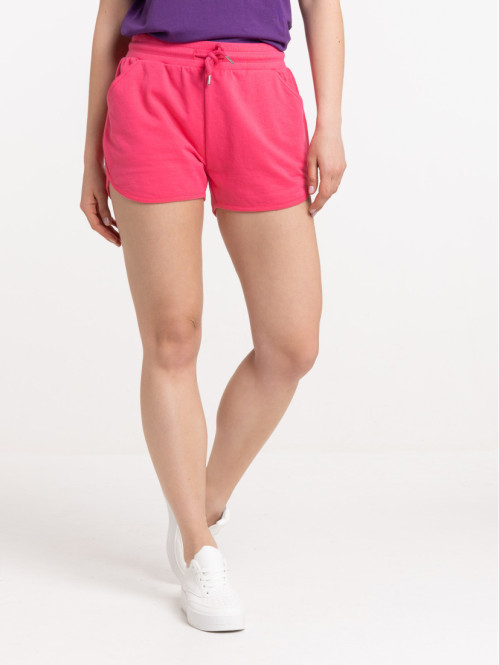 Short basic sport flamant rose femme