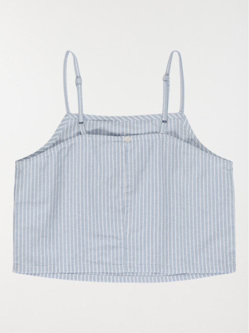 Blouse rayée à bretelles...