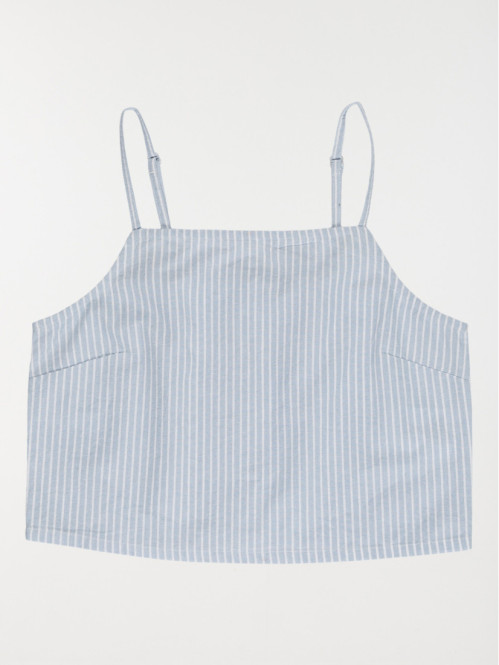 Blouse rayée à bretelles...