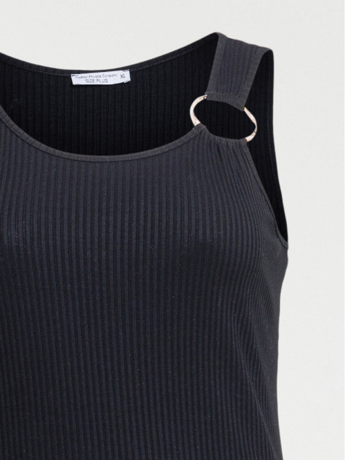 Robe longue anneau grande taille femme