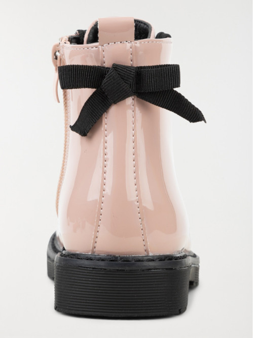 Bottine vernie rose lacet fille (31-35) Bottine vernie rose lacet fille (31-35)