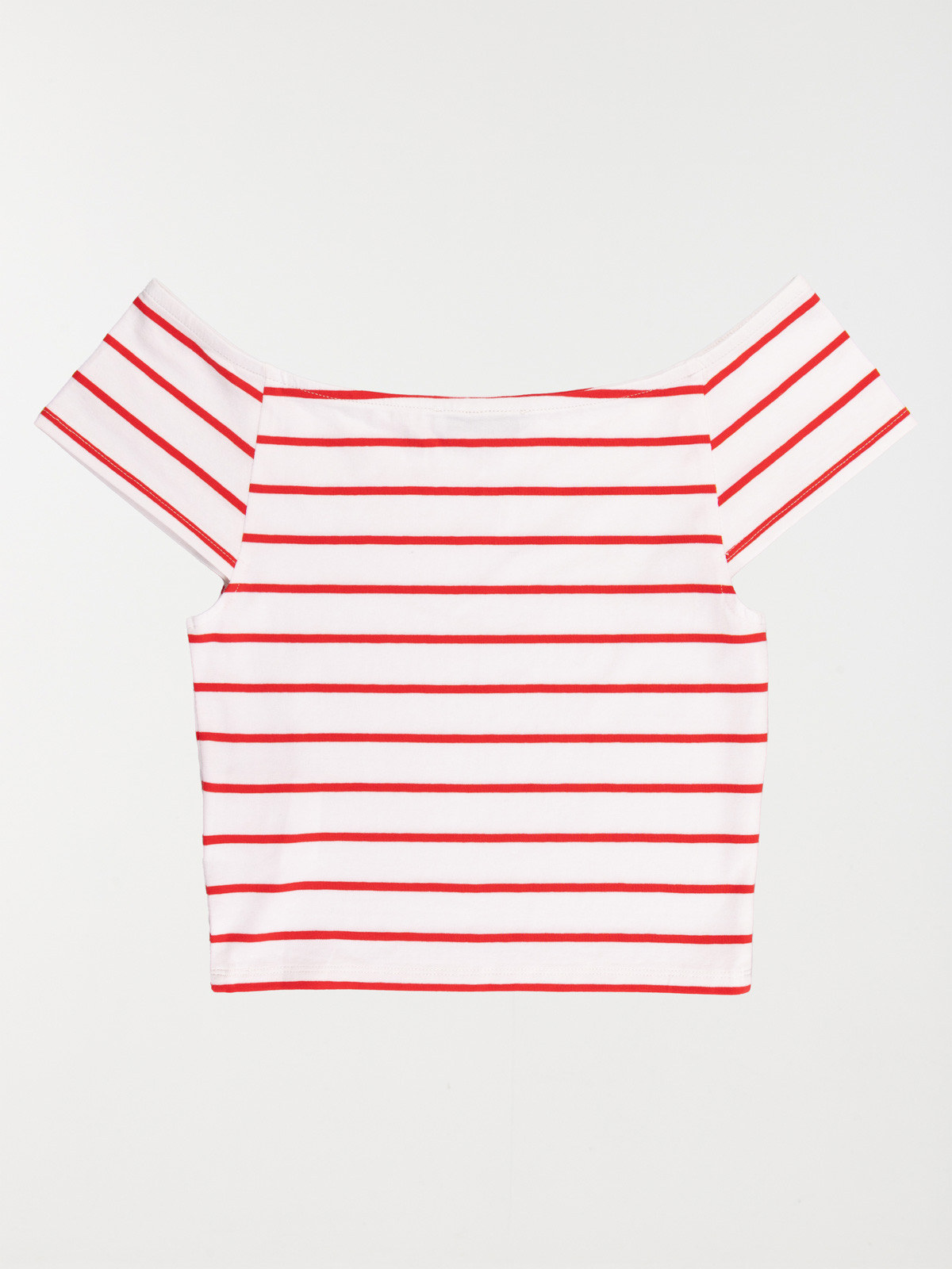 T-shirt court rayé fille (XXS-M)