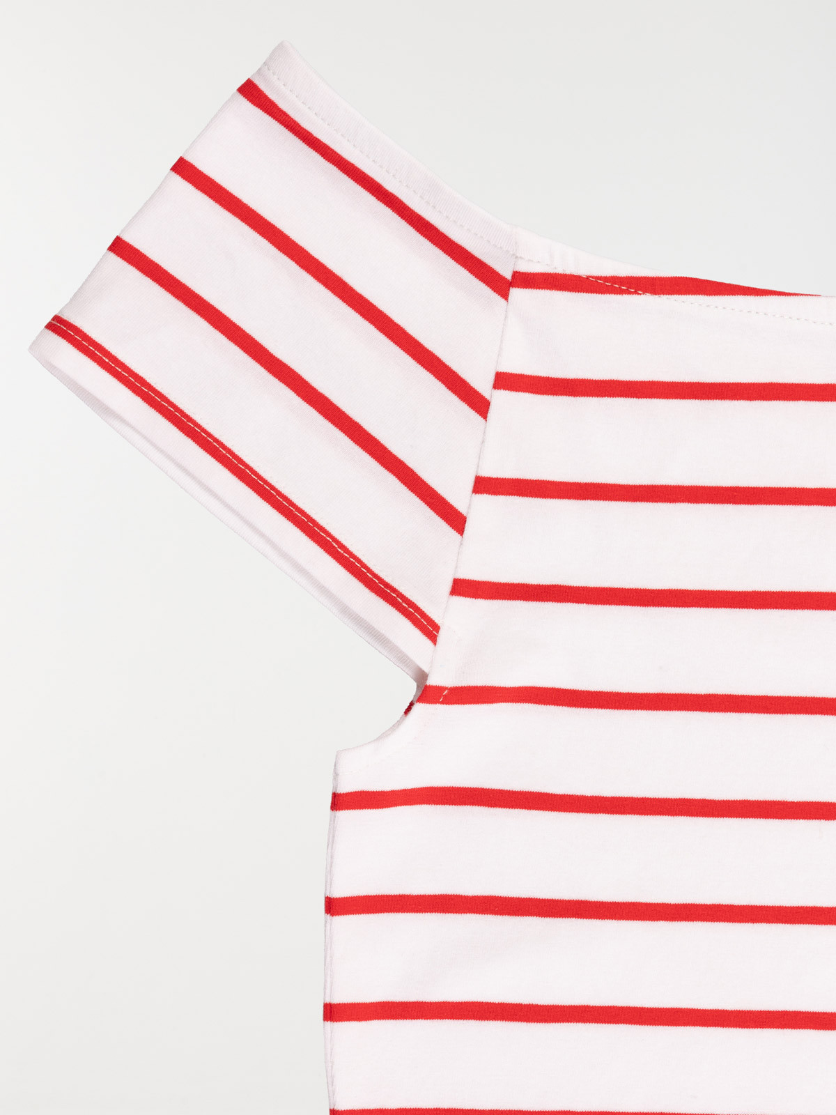 T-shirt court rayé fille (XXS-M)