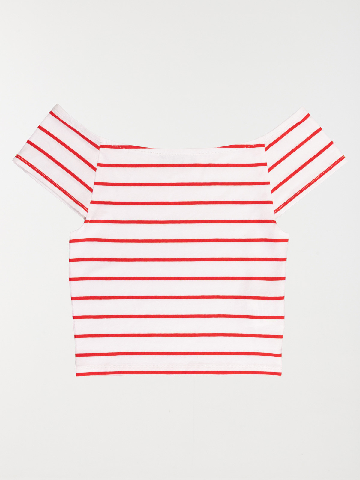 T-shirt court rayé fille (XXS-M)