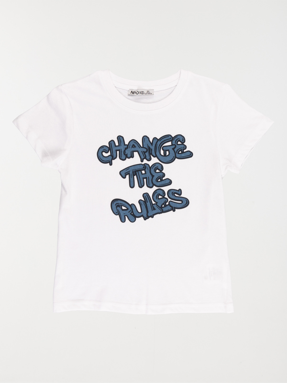 Tee-shirt blanc message garçon (3-12A)