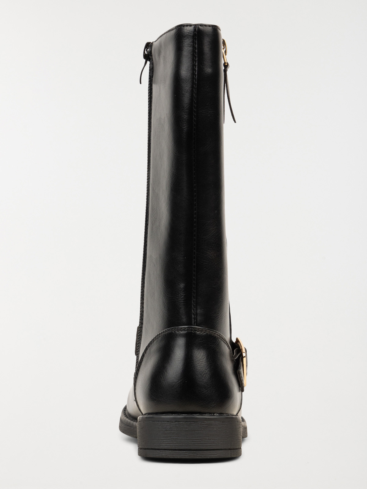 Bottes noires zip doré fille (31-39)
