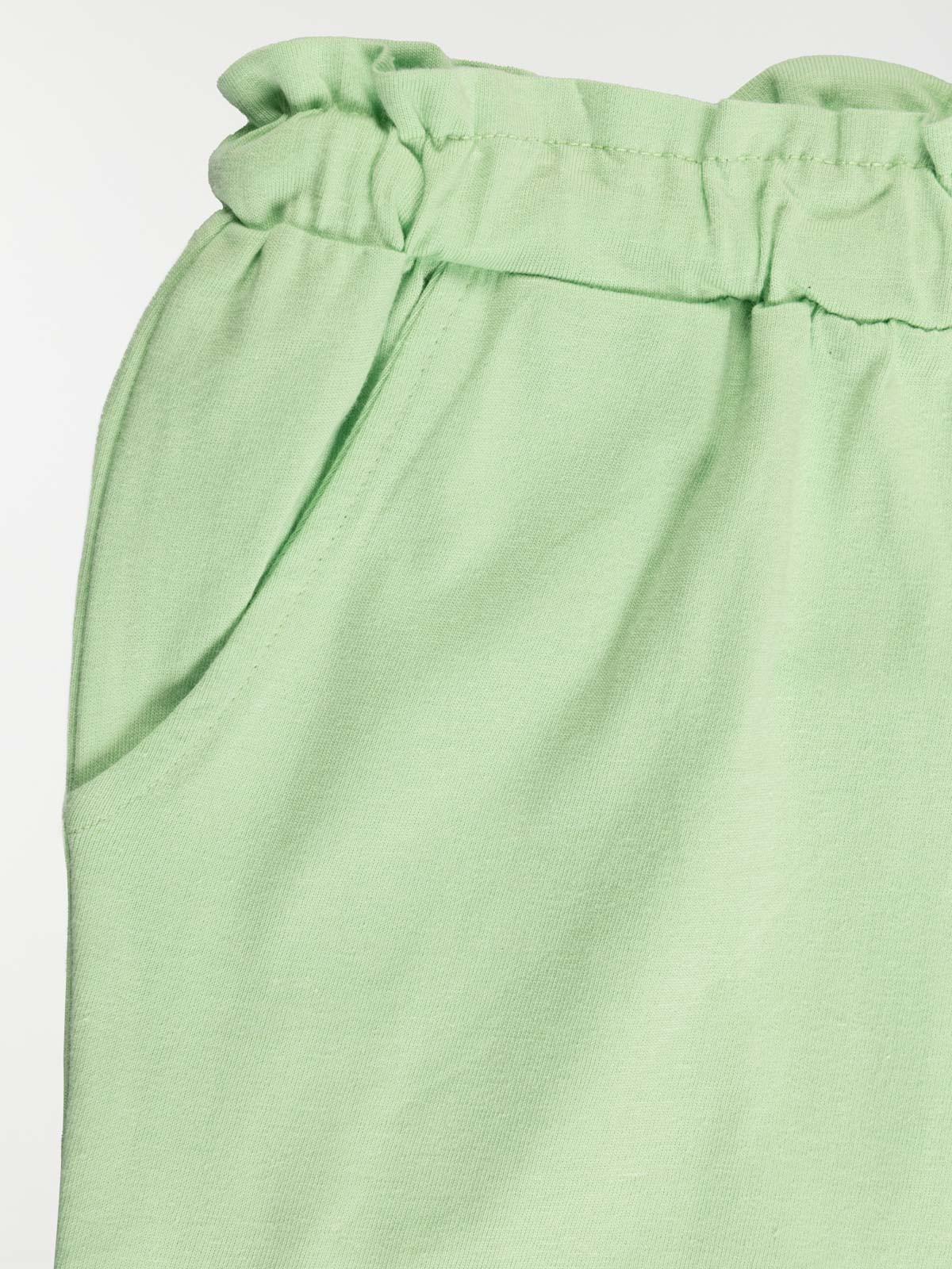 Short uni pomme verte fille (3-12A)