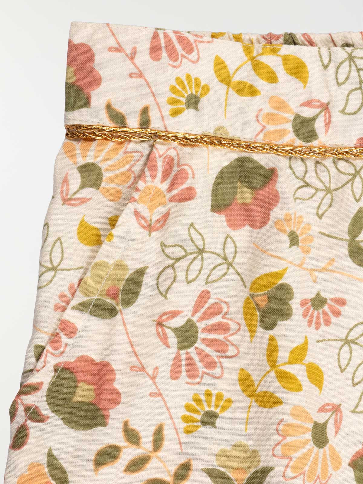 Short fille imprimé fleuri (3-12A)