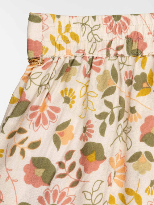 Short fille imprimé fleuri...