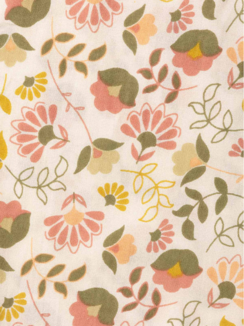 Pantalon large fleuri fille...