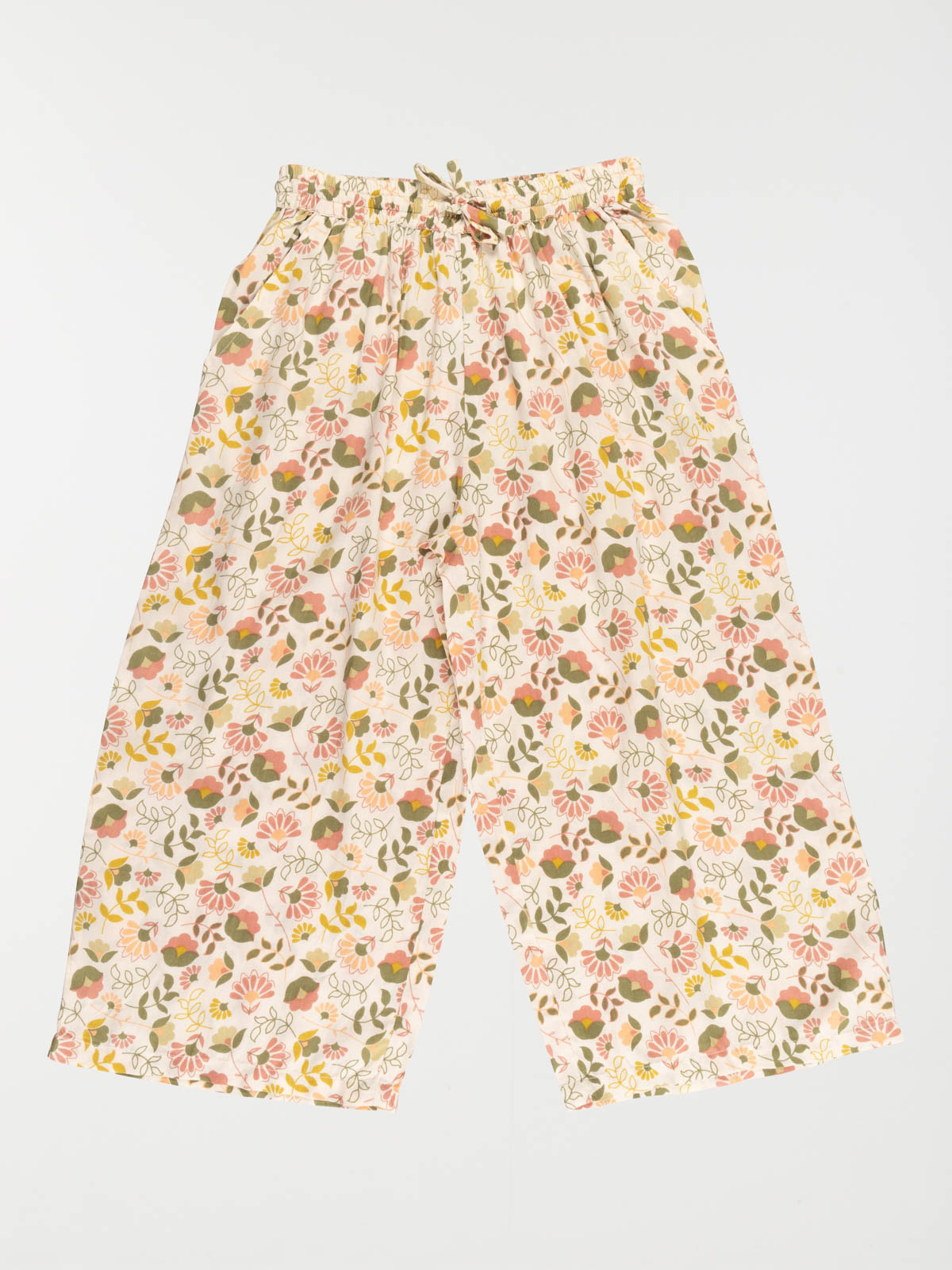 Pantalon large fleuri fille (3-12A)