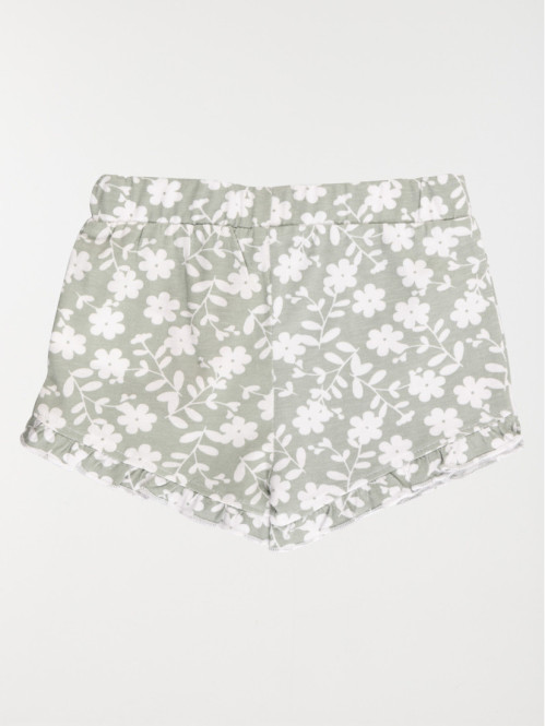 Short basique motif fleuri...