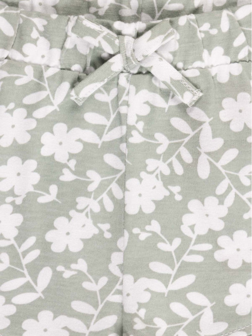 Short basique motif fleuri...