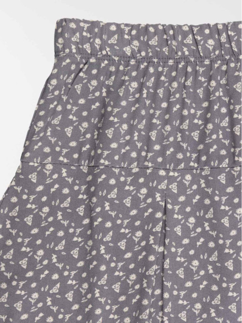 Jupe-short fleuri fille...