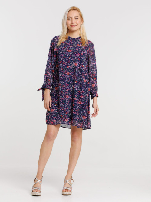 Robe voile imprimé fleuri femme