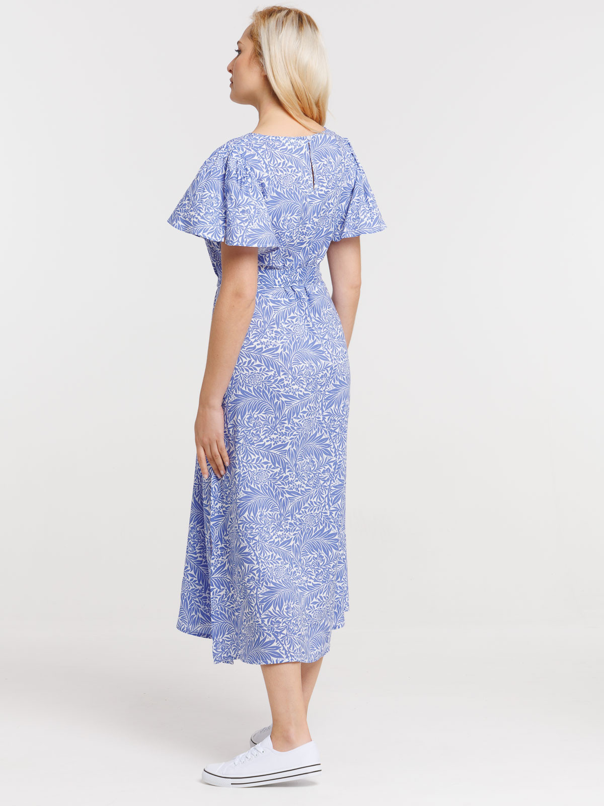 Robe fleurie bleu lavande femme Robe fleurie bleu lavande femme