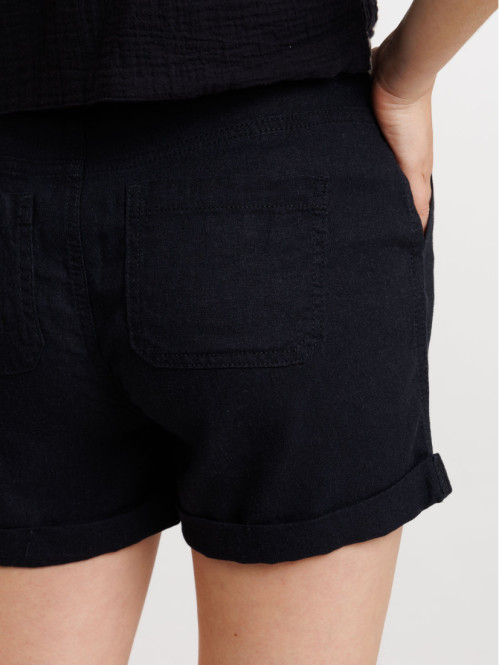 Short coloris noir femme